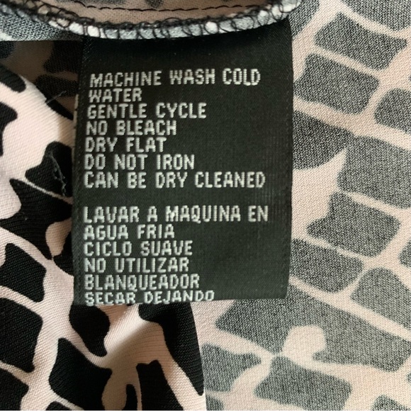 JONES NY, Wrap Dress~Black & White ~ 10 ~Figure Flattering Date Night Great Tw… - Picture 8 of 8